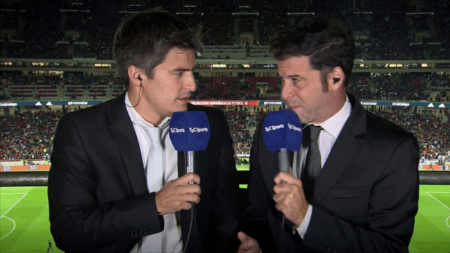 De Paoli-Senosain, la dupla de TyC. (Foto: Captura)