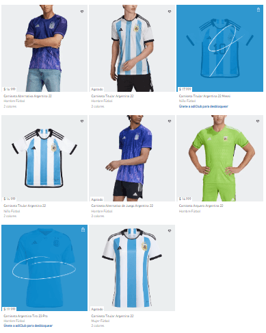 Dónde comprar las camisetas que utilizará la Selección Argentina.