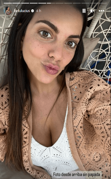 La primera foto que subió Belu Lucius desde arriba.