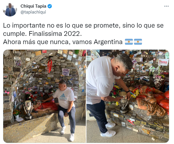 Chiqui Tapia y la promesa cumplida antes del Mundial.