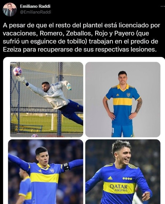 Los cuatro jugadores que seguirán entrenándose.