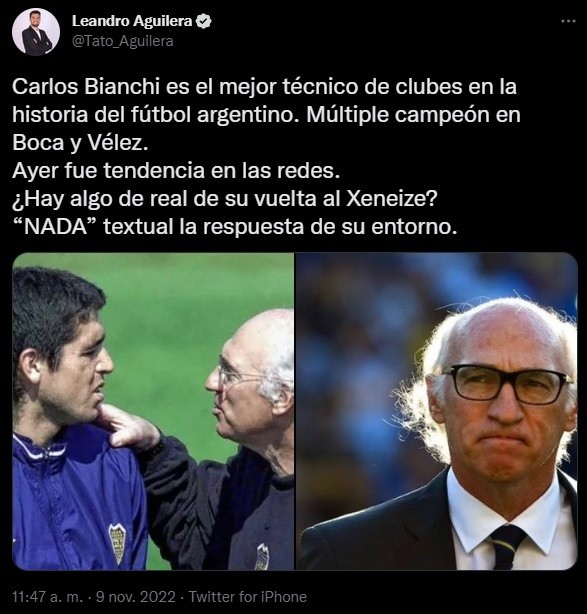 La respuesta del entorno de Bianchi.