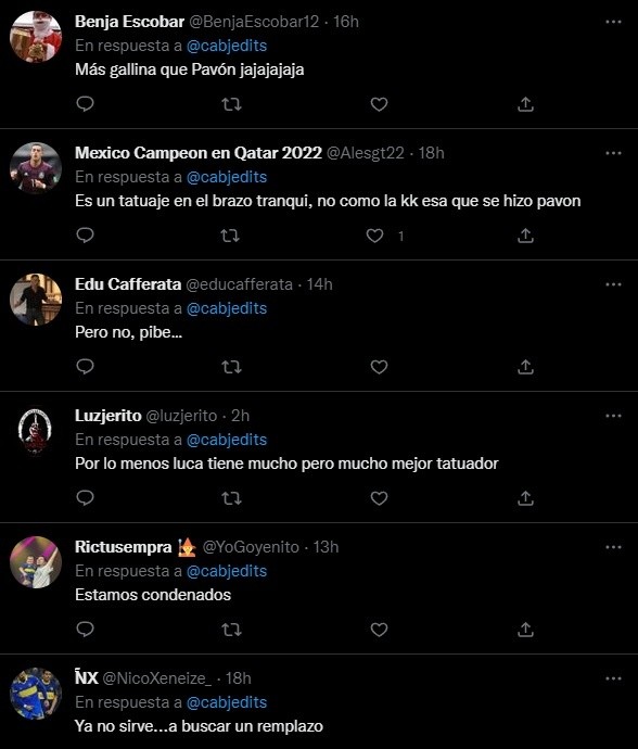 Los comentarios de los hinchas.