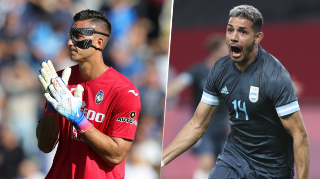 Musso y Medina, arquero y defensor de reserva. (Fotos: Getty Images)