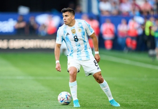 Acuña en el amistoso frente a Estonia (Foto: Getty)