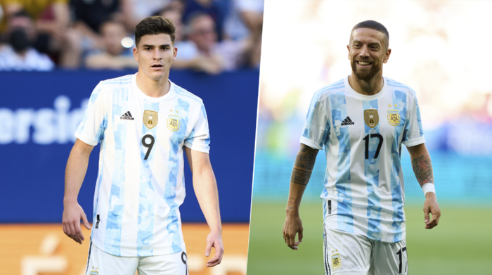 Julián será el 9 y Papu el 17. (Fotos: Getty Images)