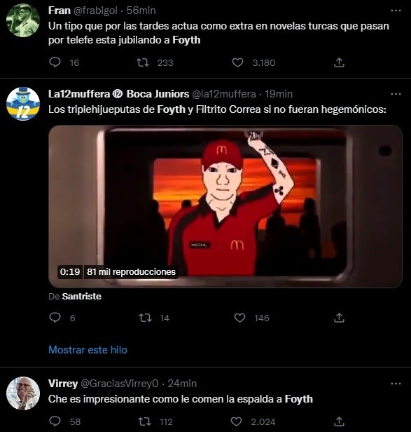 Las críticas a Foyth.