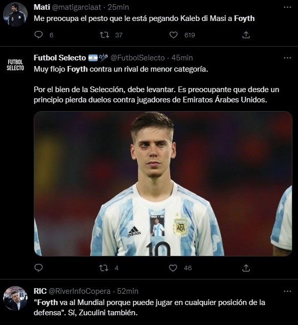 Las críticas a Foyth.
