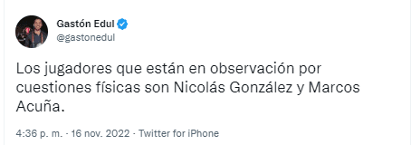 Los jugadores de la Selección Argentina que están en duda para Qatar.