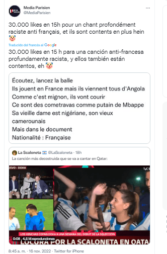 La indignación en Francia.