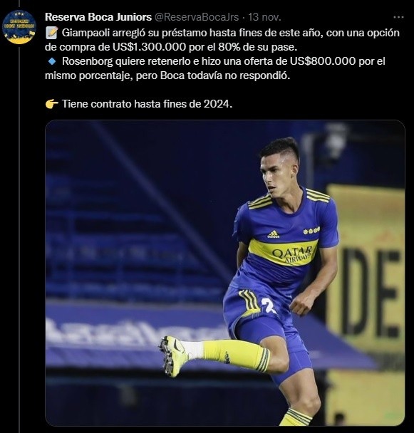 La situación de Giampaoli.