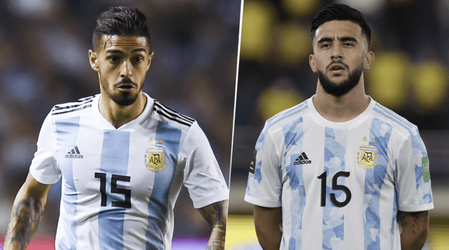 Lanzini y Nico González, víctimas de la maldición del 15. (Fotos: Getty Images)