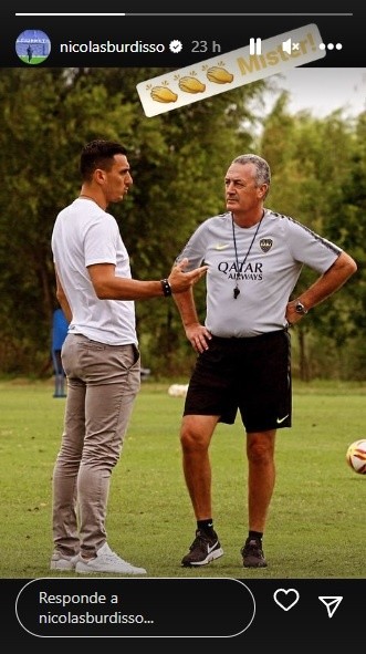 La publicación de Burdisso.