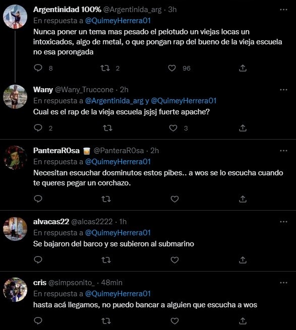 Los comentarios de los hinchas.