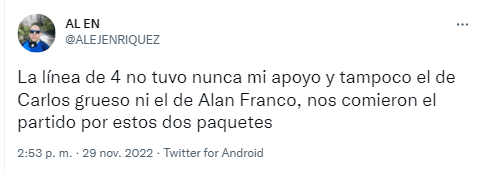 Alan Franco fue tendencia tras la eliminación de Ecuador.