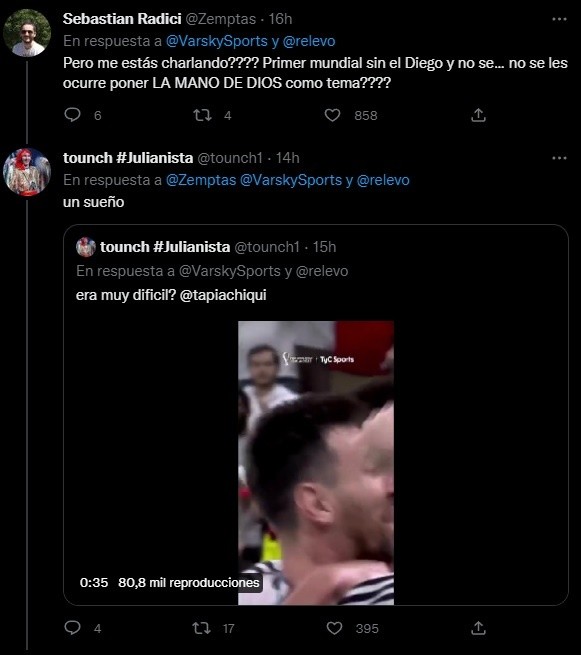 Las reacciones de los hinchas.