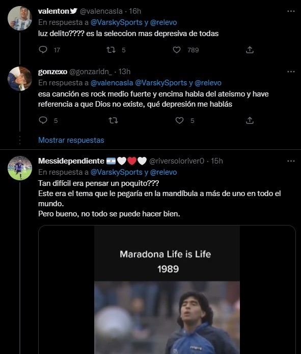 Las reacciones de los hinchas.