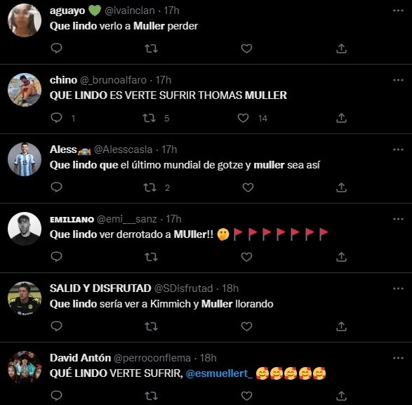 Los comentarios de los hinchas.