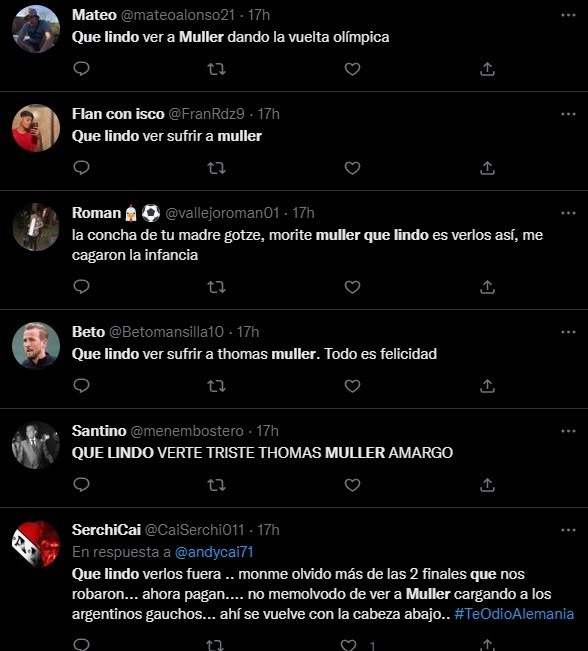 Los comentarios de los hinchas.