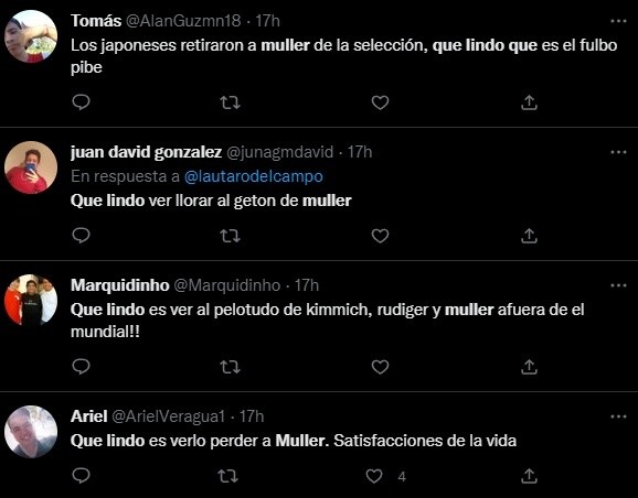 Los comentarios de los hinchas.