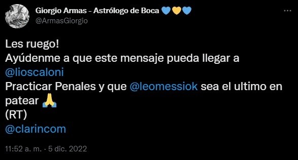 El aviso del astrólogo.