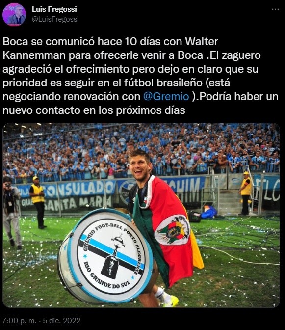 La situación de Kannemann.