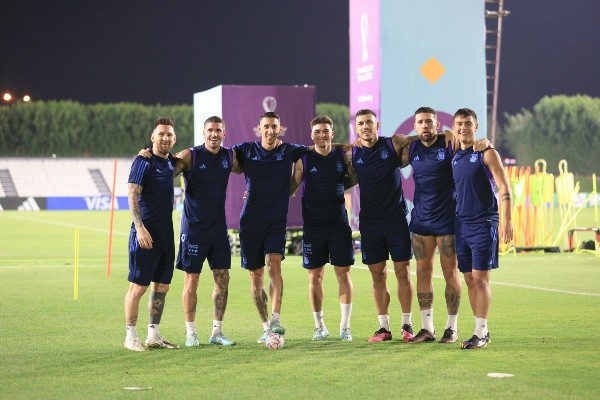 Imágenes del entrenamiento previo al partido contra Países Bajos (foto: AFA Prensa)