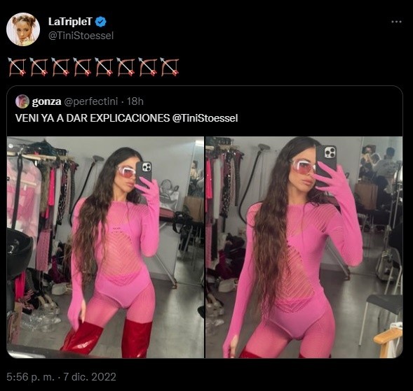 El tuit de Tini Stoessel.