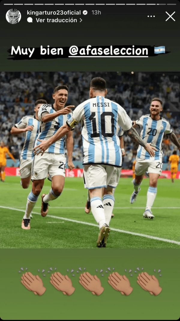 La primera historia de Arturo Vidal tras la clasificación de Argentina.