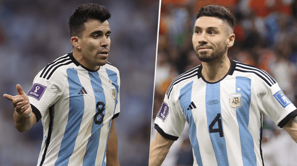 Marcos Acuña y Gonzalo Montiel se pierden el duelo de Argentina ante Croacia (Foto: Getty Images)