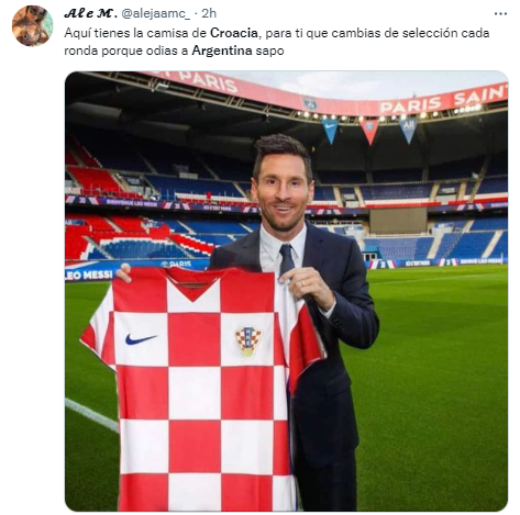 Los mejores memes de Argentina-Croacia.