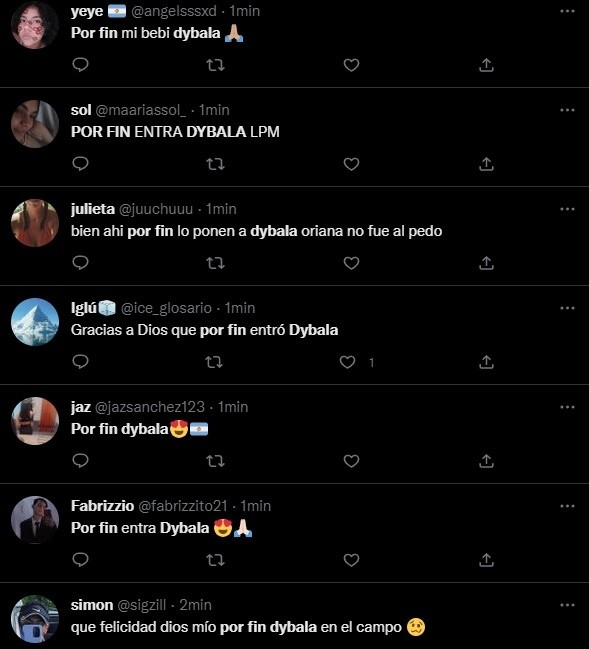 La reacción de los hinchas.