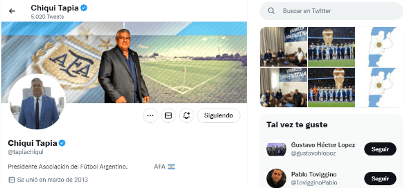 Las últimas fotos de Tapia (en la esquina superior derecha) muestran todas sus cábalas.