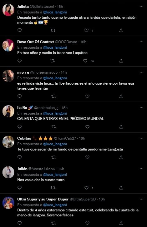 Las respuestas de los hinchas.