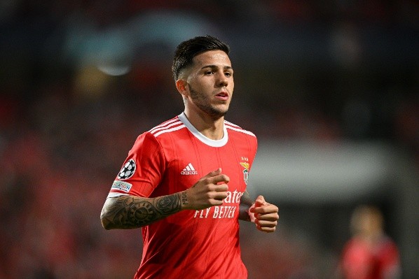 Enzo Fernándes jugando para el Benfica (Fuente: Getty Images)