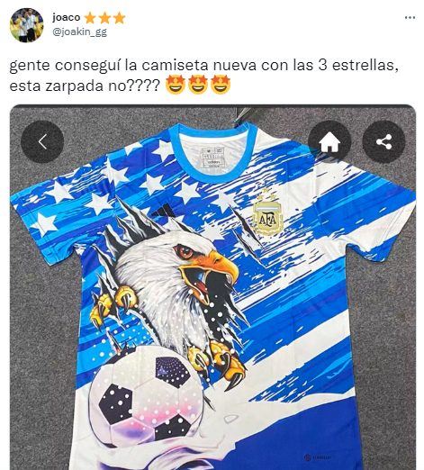 Los mejores memes por la venta de la camiseta de la Selección Argentina con 3 estrellas