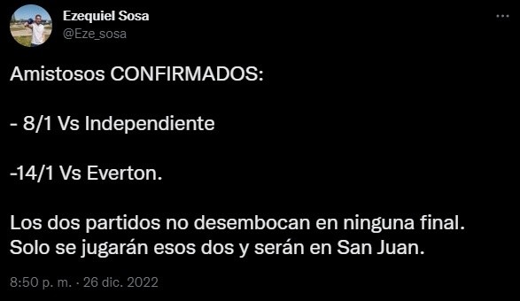Los amistosos de Boca.