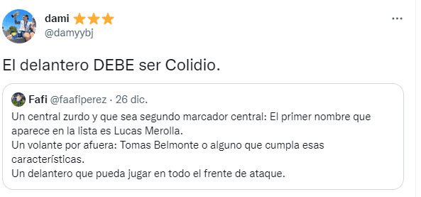 Los hinchas piden a Colidio.