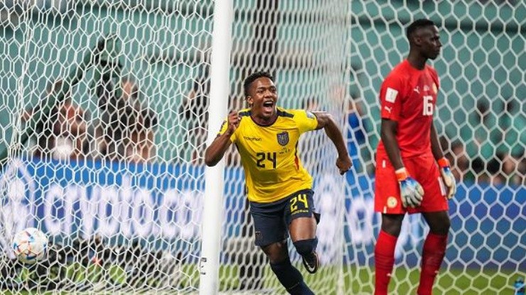 Djorkaeff Reasco con la selección de Ecuador en Qatar 2022. Foto: Getty Images.