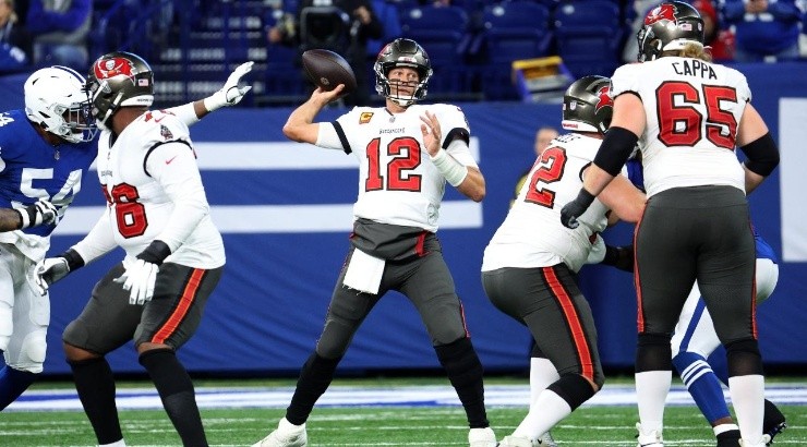 Tom Brady #12 of the Tampa Bay Buccaneers (Photo by Andy Lyons/Getty Images)