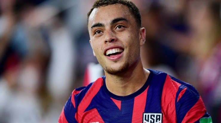 Sergino Dest of FC Barcelona (Photo by Emilee Chinn/Getty Images)