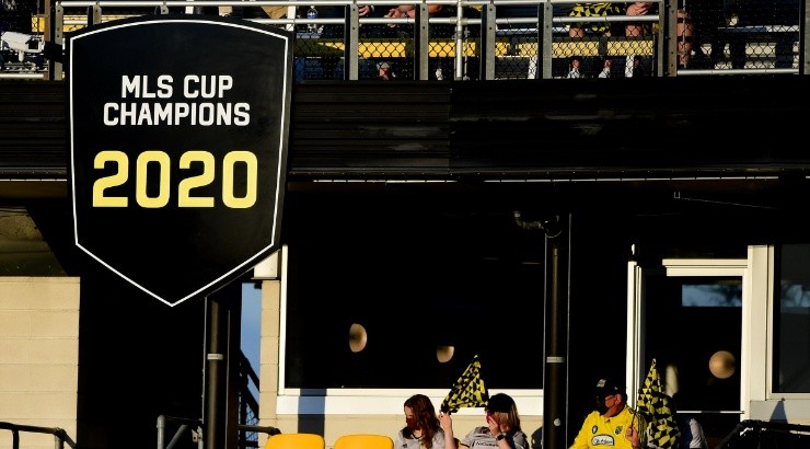 The 2020 MLS Cup champions Columbus Crew. (Emilee Chinn/Getty Images)