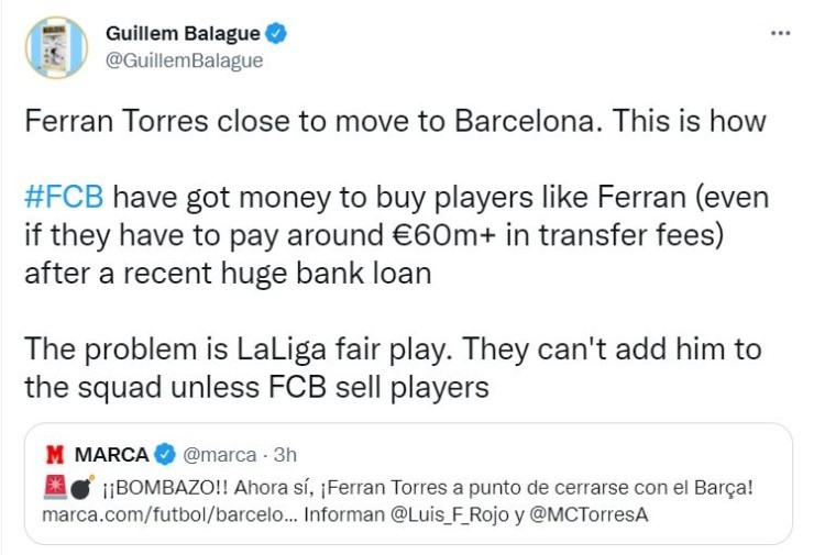 Twitter @GuillemBalague