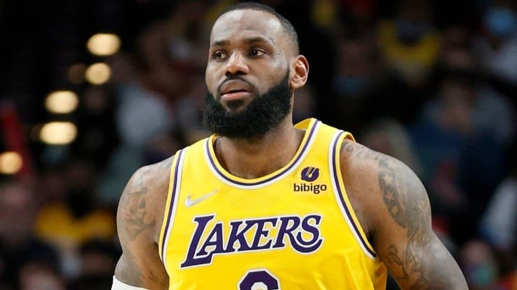 LeBron James of the Los Angeles Lakers