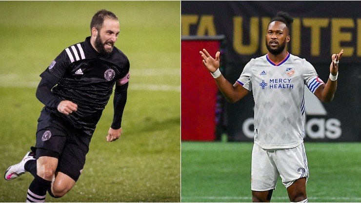 Gonzalo Higuaín (left) will try to take his team to the MLS Cup 2020. (Getty)