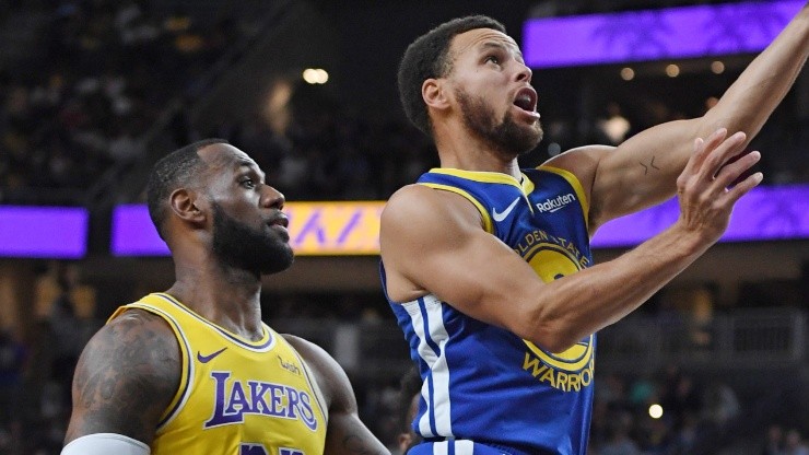 LeBron's Lakers and Stephen Curry's Warriors will hog the spotlight again in the 2021-2022 NBA season. (Getty)
