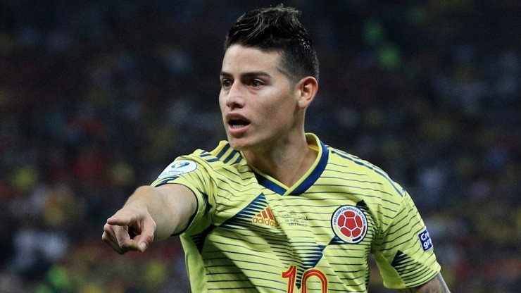 James Rodriguez in action during the 2019 Copa America.