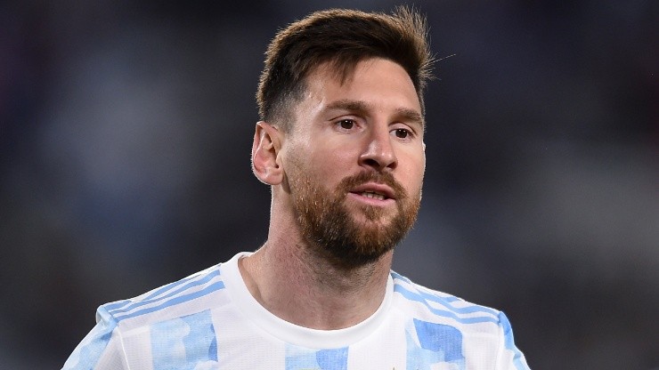 Lionel Messi put Argentina in front vs Uruguay.