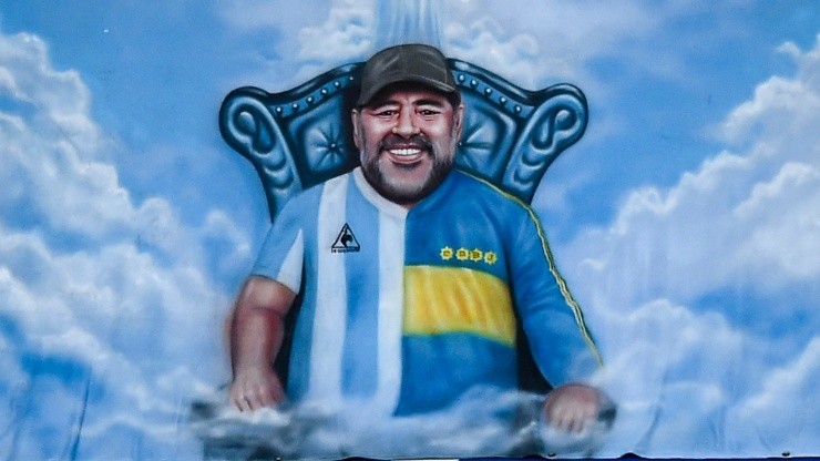 Diego Maradona tribute in La Bombonera