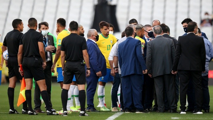 Brazilian health authorities interrupted the World Cup Qualifier between the hosts and Argentina in September.